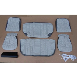 Forro do Banco Fusca 60 à 63 Cinza e Bege - Jogo