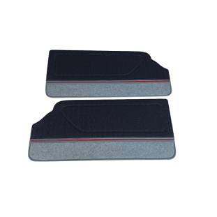 Forro Porta Gol Gti Quadrado 89 À 94 Vermelho Laguna Carpet - Par 