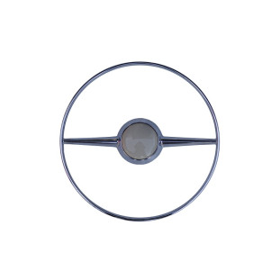 Aro Volante Cromado com Botão Bege Vw Kombi até 1975 Novo