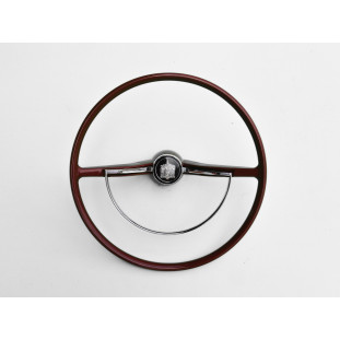 Volante Cálice Fusca até 73 Vermelho Cereja Completo Novo Estria Grossa Reprodução