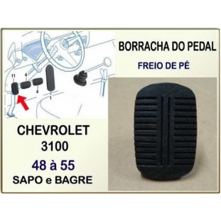 Borracha Pedal Freio Pé - Unitário