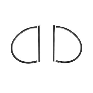 Borracha Quebra Vento c/ Encosto Rural e F-75 1960 a 1982 - Par