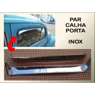 Calha Porta Inox Fusca - Par