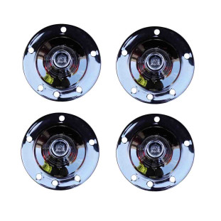 Calota Viagem 5 Furos Fusca 1200 1300 1500 1600 Cromada - Jogo