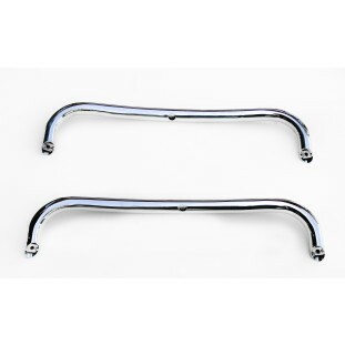 Puleiro Cano Tubo Parachoque Traseiro Fusca Até 1970 Cromado Par