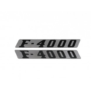 Emblema F-4000 Logo Lateral Capô F-4000 1972 a 1979 Par