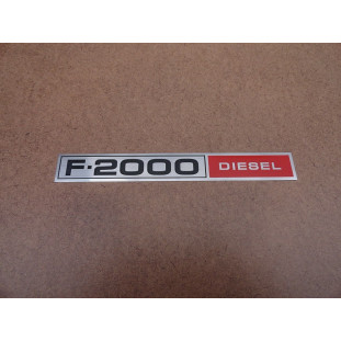 Chapinha do Emblema Lateral  Logo F-2000 Diesel 1980 a 1982 Nova