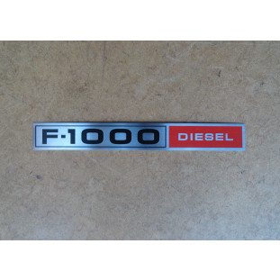  Chapinha do Emblema Lateral  Logo F-1000 Diesel 1980 a 1982