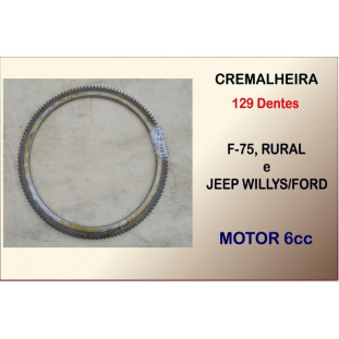 Cremalheira Rural F-75 Jeep Motor 6cil 129 Dentes