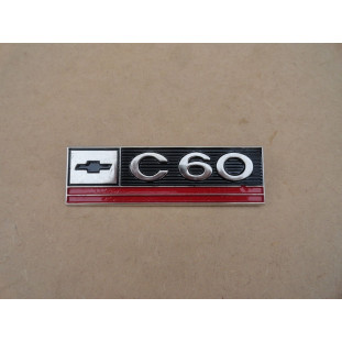 Emblema Lateral Chevrolet C-60 1967 a 1971 Cromado Original Usado