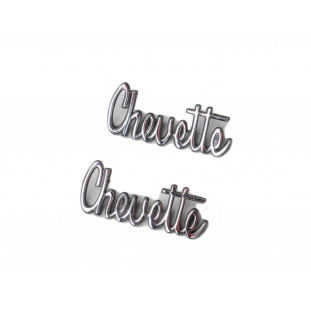 Emblema Chevette até 79 Capô e Traseira Original GM Restaurado Par