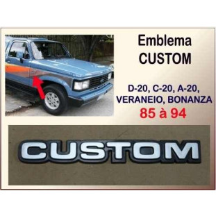 Emblema Custom D-20 85 a 94