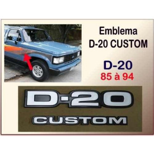 Emblema D-20 Custom 85 à 94