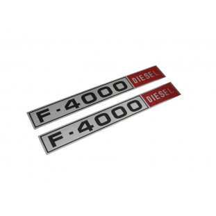 Chapinha Emblema Lateral Logo F-4000 Diesel 80 a 82 Nova Par