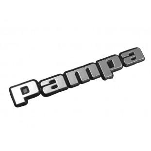 Emblema Letras Tampa Traseira Pampa até 1984 Prata Novo