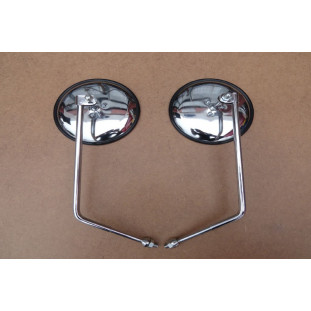 Retrovisor Externo com Haste Cromado Kombi 1959 à 1975 Novo - Par