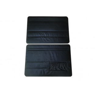 Forro Forração de Porta VW Fusca até 77  Preto Com Bolsa Par 