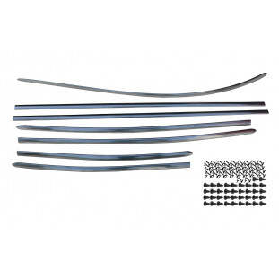 Friso Lateral E Capô Fusca até 1970 Largo Com 42 Grampos - Jogo