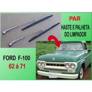 Haste e Palheta Limpador F-100 62 à 71 Importado - Par