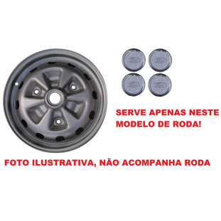 Calota Jogo Corcel II LDO e Belina II LDO Aro 13 Logo Ford - Jogo