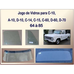 Vidros Verdes C-10, C-14, C-15, D-10 e A-10 1964 a 1985 - Jogo