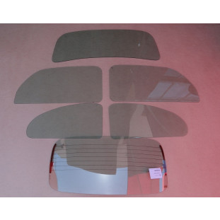 Vidro Parabrisa Vigia Porta Inteiriço Lateral Fixa Fusca 67 em Diante Verde Jogo