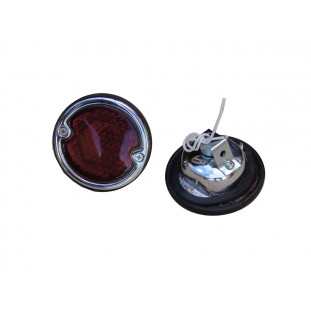 Lanterna Traseira Kombi Corujinha 61 e 62 Cromada Nova - Par