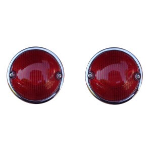 Lanterna Traseira Boca Bagre Marta Rocha 1954 a 1959 Metal Cromado - Par