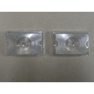 Lente Pisca Dianteiro e Lanterna Traseira Ré Corcel I e Belina I 71 à 72 Cristal -Par