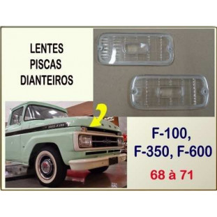 Lente Pisca F-100 F-350 F-600 1969 a 1971 Twin Beam - Par