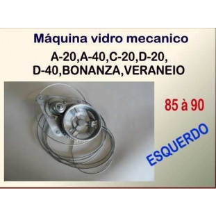 Máquina de Vidro Mecânica D-20 Veraneio 85 à 90 Esquerda