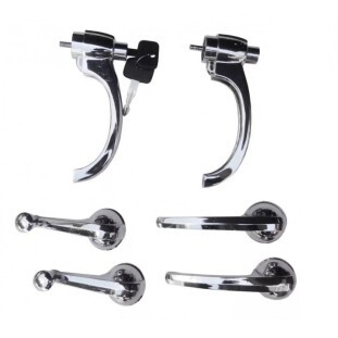 Maçaneta Externa Interna e Manivela Chevrolet Brasil 58 à 63 - Kit S/ Calços