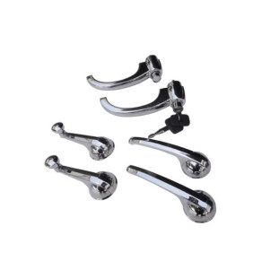 Maçaneta Externa Interna e Manivela C-14 C-10 D-10 D-60 Veraneio - Kit S/ Calços