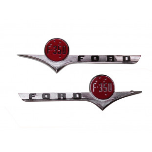 Emblema Lateral Ford F-350 1956 Reprodução Novo - Par