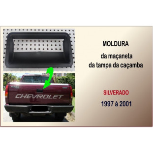 Moldura Maçaneta Tampa Caçamba Silverado 97 à 01