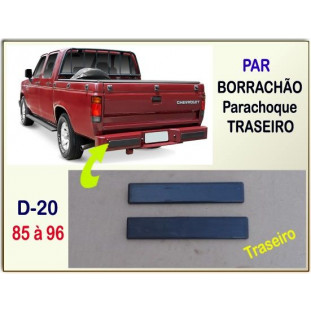 Borrachão Parachoque Traseiro D-20, Bonanza, Veraneio 85 à 96 - Par