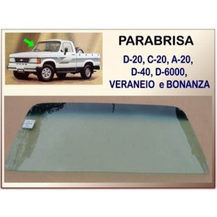 Parabrisa Dianteiro D-20, Veraneio e Bonanza 85 à 96 Degradê Verde Laminado