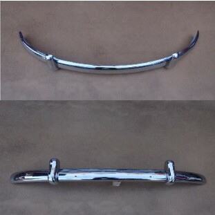 Parachoque Dianteiro e Traseiro Fusca Alemão Com Batente - Par