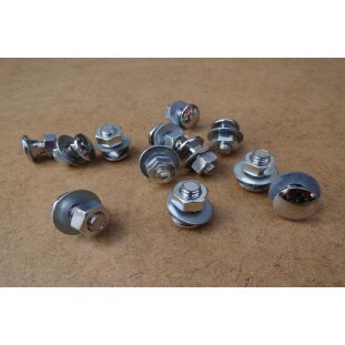 Parafuso Parachoque Dianteiro e Traseiro Fusca 71 à 76 - Jogo