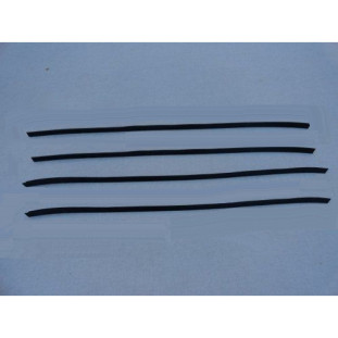 Borracha Pestana Externa Dianteira e Traseira Friso Opala Coupe 2 Portas até 1988 - Jogo