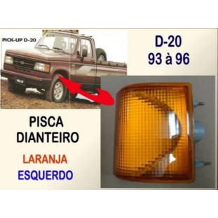 Pisca Dianteiro D-20 1993 À 1996 Laranja Esquerdo Novo