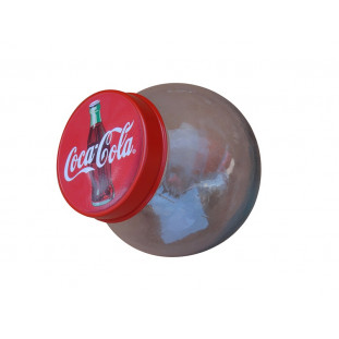 Baleiro Pote Redondo Coca Cola Médio Vidro Decoração com Tampa