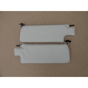 Quebra Sol Fusca 1978 a 1984 Branco e Preto - Par