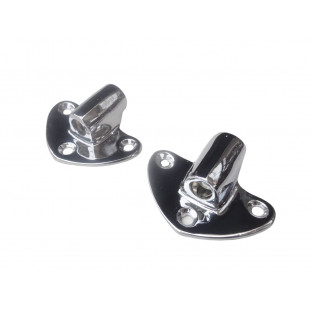 Suporte Base Quebra Sol Kombi Corujinha Até 75 Cromado - Par