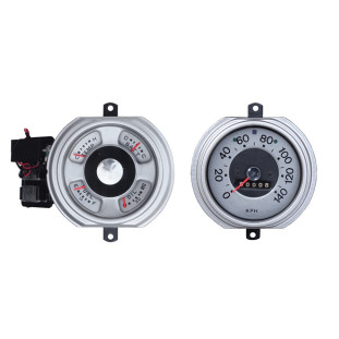 Velocímetro e Relógio Instrumentos Ford F-1 1951 E 52 Restaurado - Par