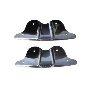 Reforço Paralama Traseiro Fusca Asa Morcego Inox - Par