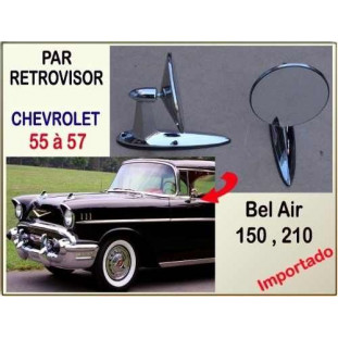 Retrovisor Chevrolet 55 a 57 Importado Par