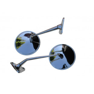 Retrovisor Externo C-14 C-15 C-10 até 1972 Pé Longo Cromado Par