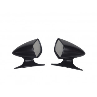 Retrovisor Externo Corcel I GT Belina até 1977 Alumínio Preto - Par