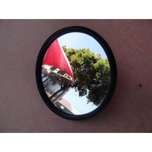 Retrovisor Prato sem Haste 15cm Preto F-75